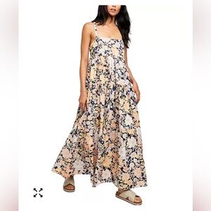FREE PEOPLE TIERD FLORAL MAXI